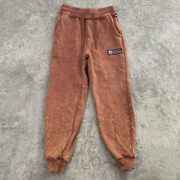 Alphalete Sweatpants Mens XS Very Terry Jogger Fleece Workout Gym Bloodstone Run - Picture 1 of 13